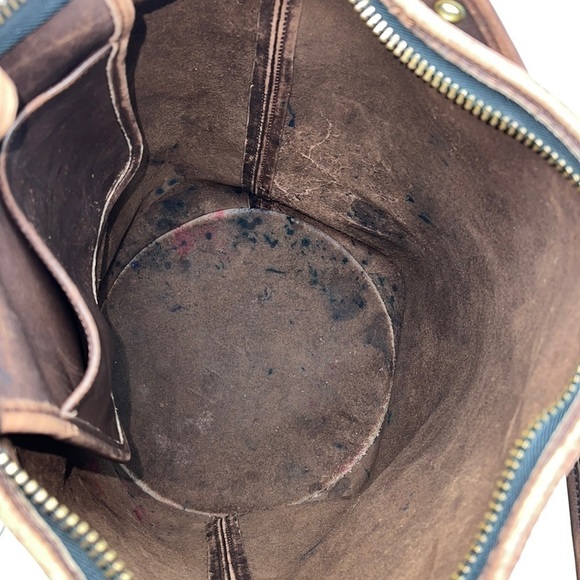 Coach Brown Duffle Feed Sac Shoulder Bag XL F7D - Picture 13 of 16